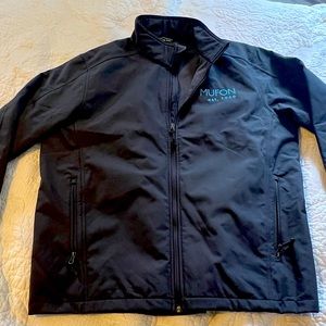Fleece lined Space Grey MUFON zip up jacket for Men